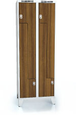 Kleiderschränke mit doppelwandige Tür in Z ALDERA mit Füße 1920 x 700 x 500